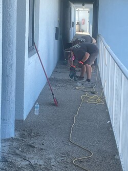 Removing the Walkway Rock flooring